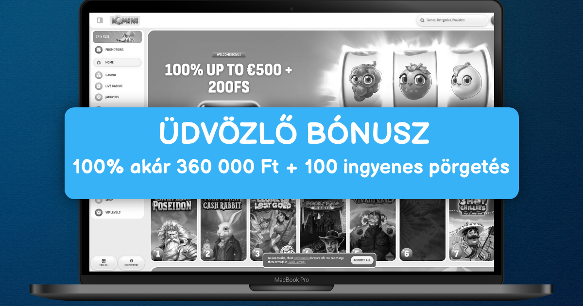 Nomini Casino welcome bonus